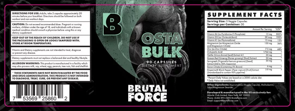 Brutal Force OstaBulk Ingredient
