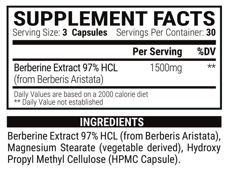 Berbamax Ingredients