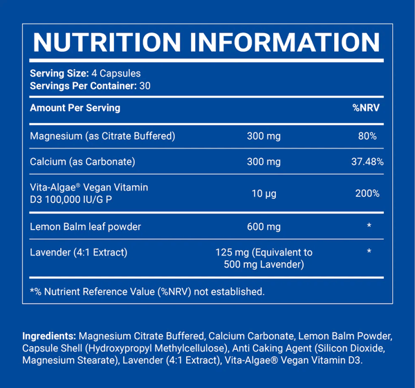 NooCube Sleep Upgrade Ingredients